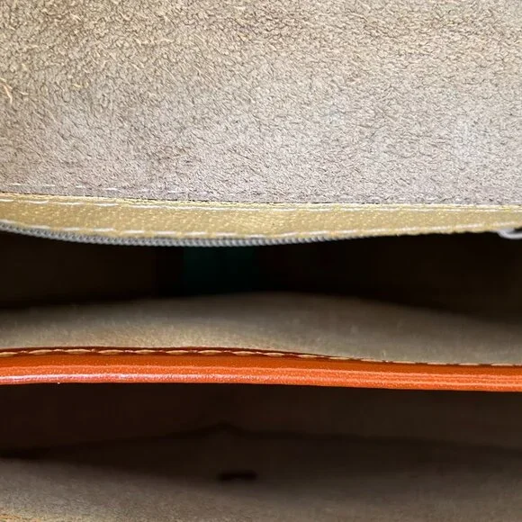 Vera Pelle Aqua Leather Crossbody Travel Bag - Picture 11 of 13